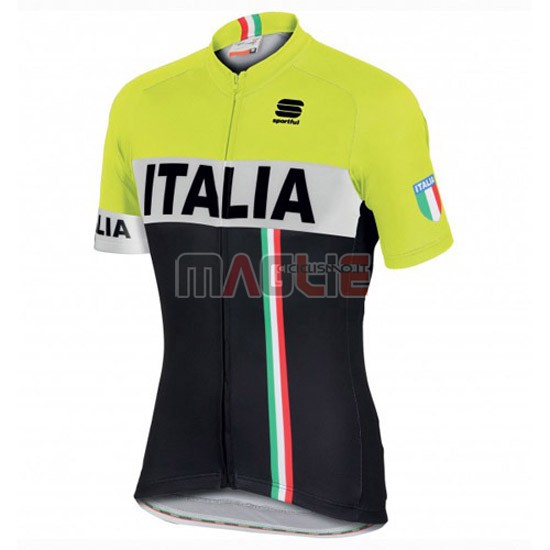 Maglia Sportful manica corta 2016 nero e giallo