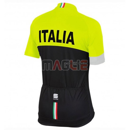 Maglia Sportful manica corta 2016 nero e giallo