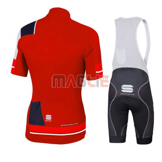 Maglia Sportful manica corta 2016 nero e rosso