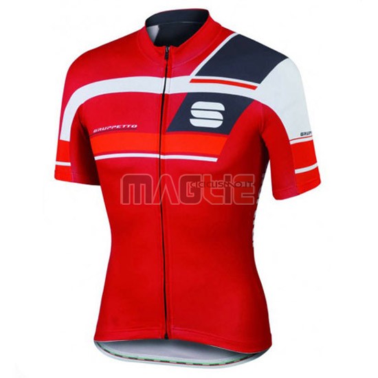 Maglia Sportful manica corta 2016 nero e rosso