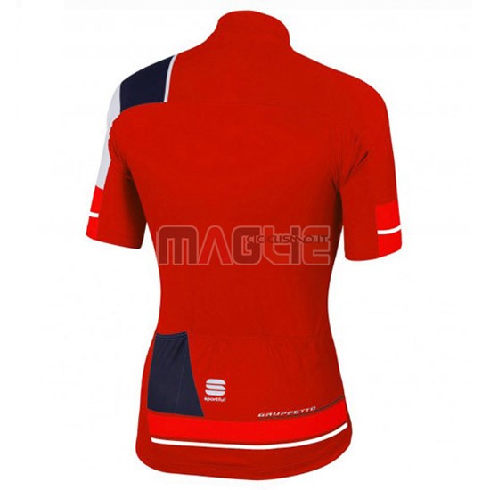 Maglia Sportful manica corta 2016 nero e rosso