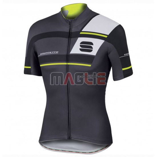 Maglia Sportful manica corta 2016 nero e verde - Clicca l'immagine per chiudere