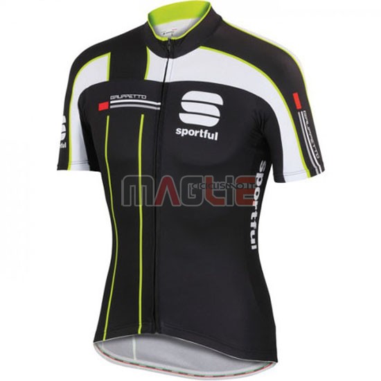 Maglia Sportful manica corta 2016 nero verde - Clicca l'immagine per chiudere