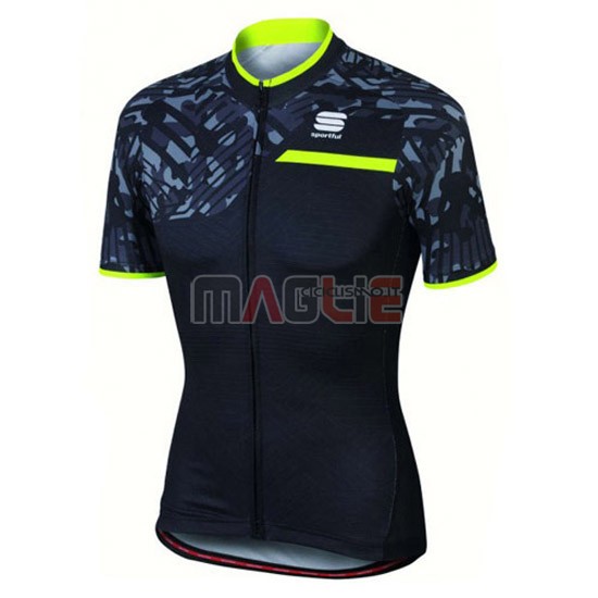 Maglia Sportful manica corta 2016 verde e nero