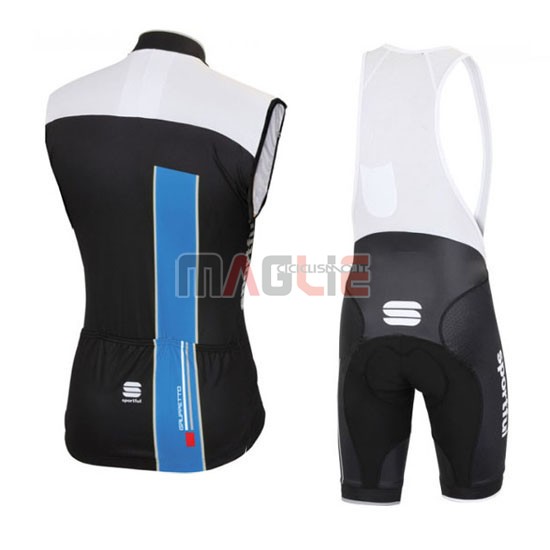 Gilet antivento Sportful 2016 nero e blu