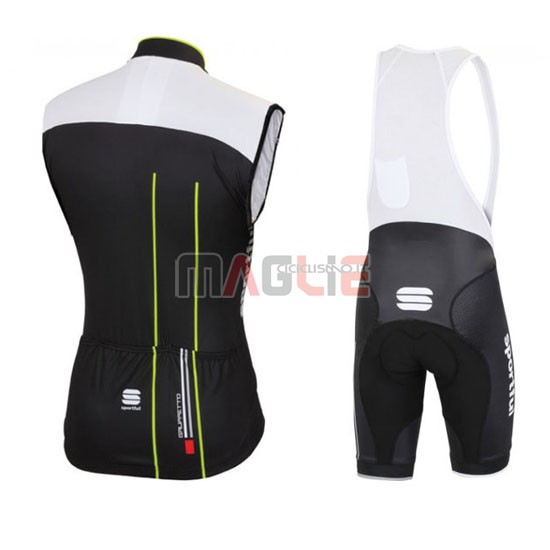 Gilet antivento Sportful 2016 nero e verde