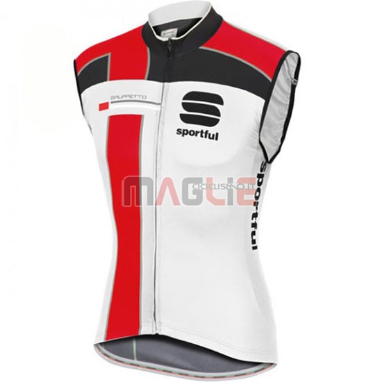 Gilet antivento Sportful 2016 rosso e bianco