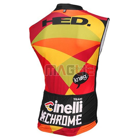 Gilet antivento Cinelli 2016 nero e giallo