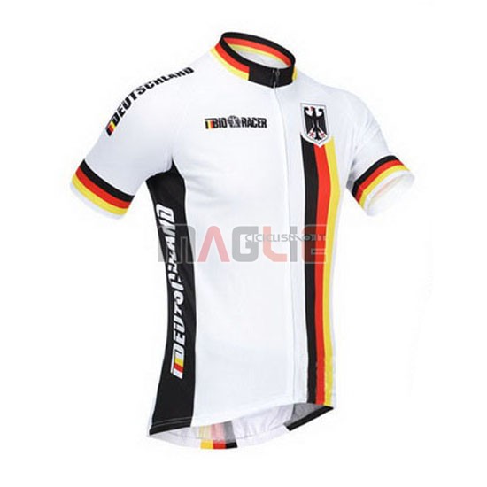 Maglia Germania manica corta 2013 bianco e nero