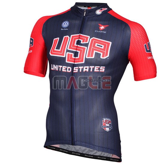 Maglia USA manica corta 2013 bianco e blu