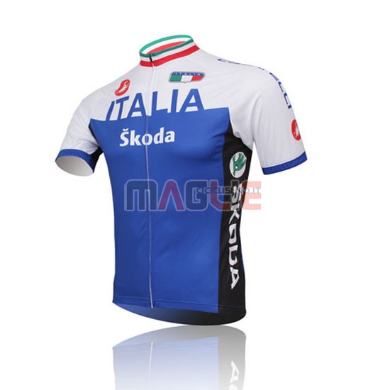 Maglia Italia manica corta 2014 bianco e blu - Clicca l'immagine per chiudere