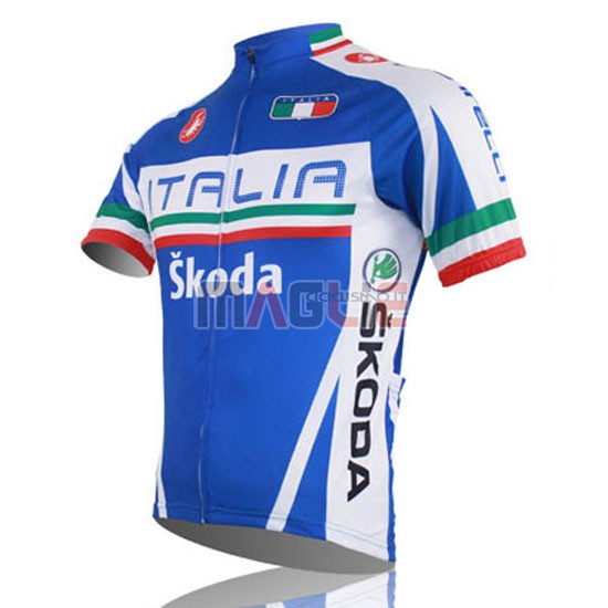 Maglia Italia manica corta 2014 blu e rosso - Clicca l'immagine per chiudere