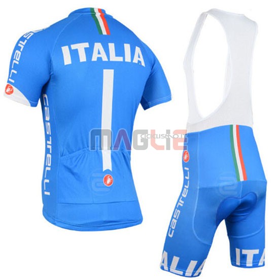 Maglia Italia manica corta 2015 bianco e celeste