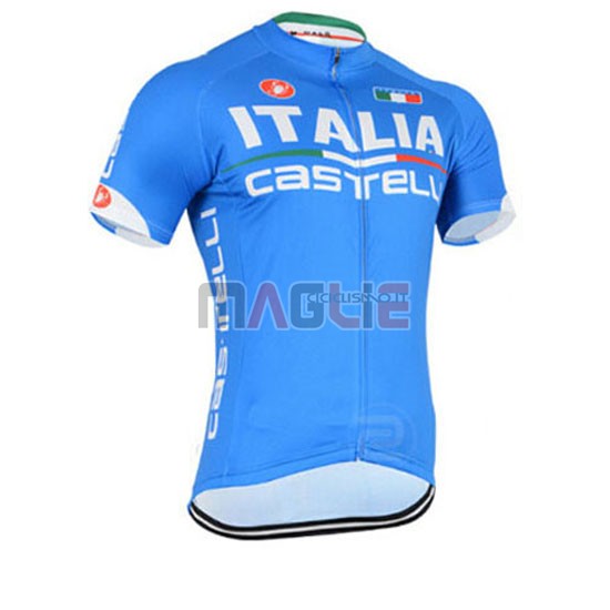 Maglia Italia manica corta 2015 bianco e celeste