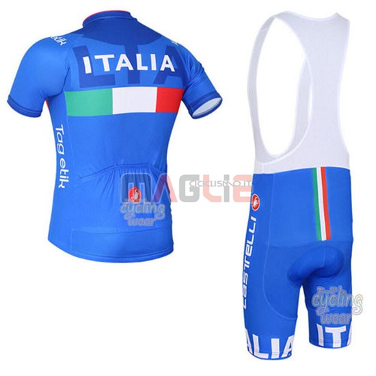 Maglia Italia manica corta 2016 bianco e blu