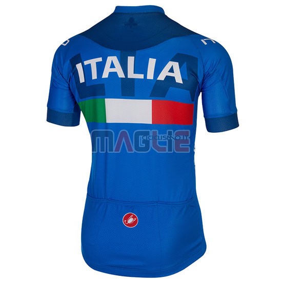 Maglia Italia manica corta 2016 blu e bianco