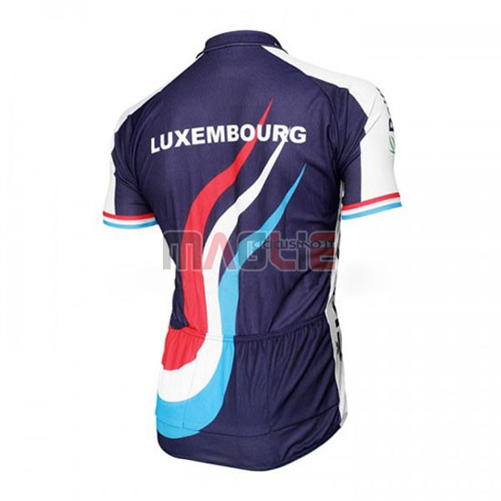 Maglia Lussemburgo manica corta 2016 blu e bianco