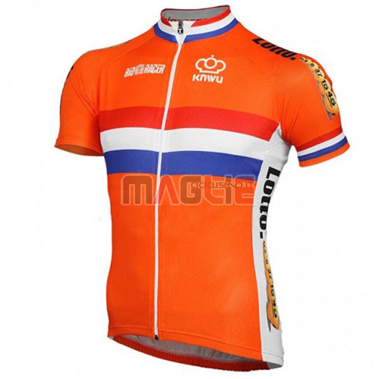 Maglia Netherlands manica corta 2016 arancione e blu