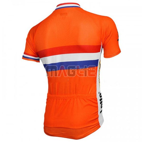 Maglia Netherlands manica corta 2016 arancione e blu