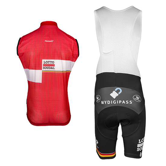 Gilet Antivento Lotto Soudal 2017 rosso e bianco - Clicca l'immagine per chiudere