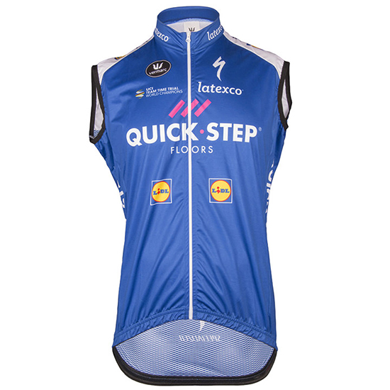 Gilet Antivento Quick Step Floors 2017 blu