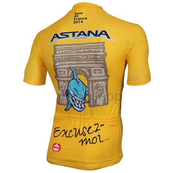 Maglia Astana 2014 giallo