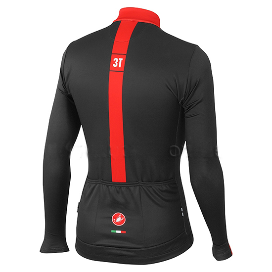 Maglia Castelli 3T Manica Lunga 2015 nero e rosso - Clicca l'immagine per chiudere