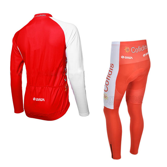 Maglia Cofidis Manica Lunga 2013 rosso