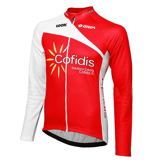 Maglia Cofidis Manica Lunga 2013 rosso