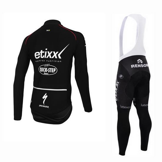 Maglia Ettix Quick Step Manica Lunga 2015 nero