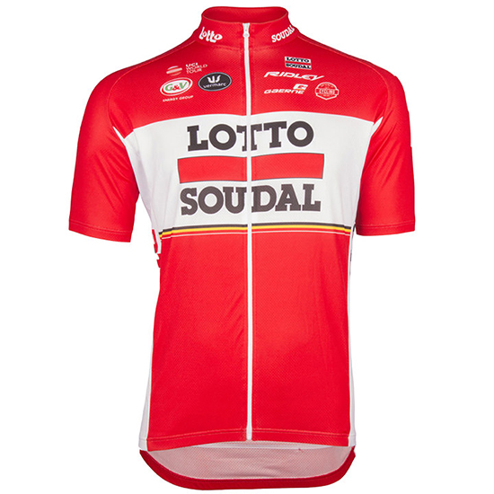 Maglia Lotto Soudal 2017 rosso e bianco