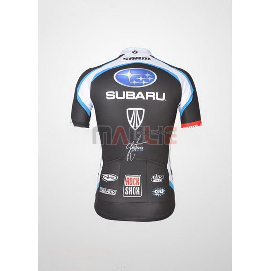 Maglia Subaru manica corta 2011 bianco e nero