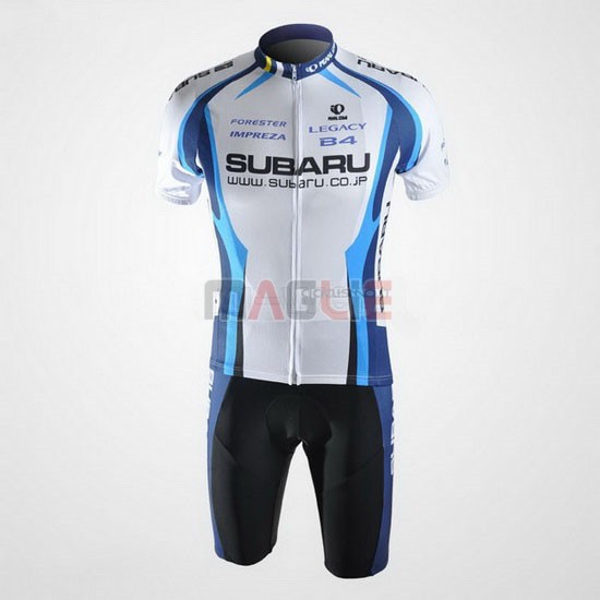 Maglia Subaru manica corta 2011 celeste e bianco