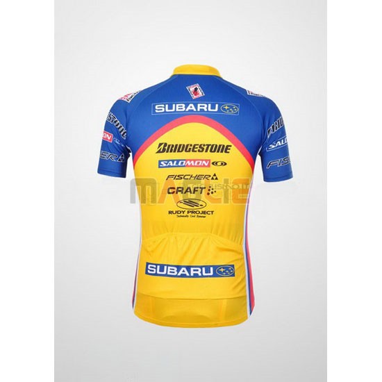 Maglia Subaru manica corta 2011 celeste e giallo - Clicca l'immagine per chiudere