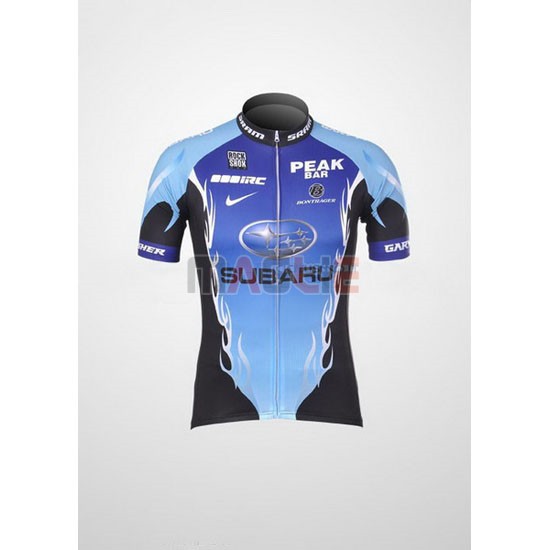 Maglia Subaru manica corta 2011 celeste e nero