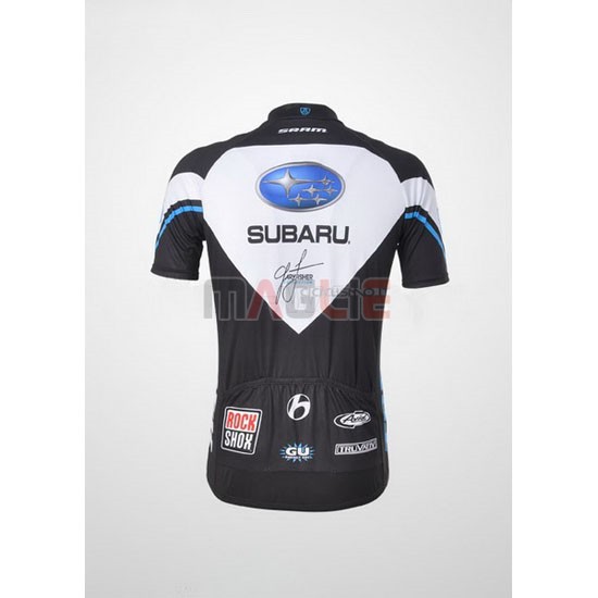 Maglia Subaru manica corta 2011 nero e bianco