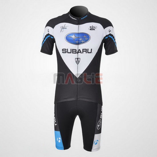 Maglia Subaru manica corta 2011 nero e bianco