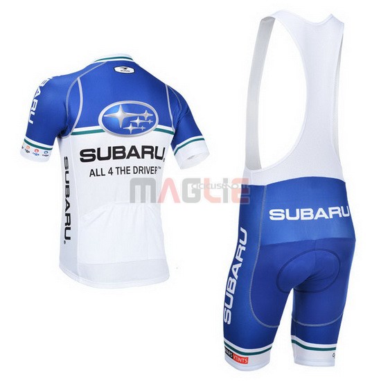 Maglia Subaru manica corta 2013 bianco e celeste