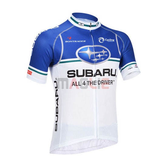 Maglia Subaru manica corta 2013 bianco e celeste