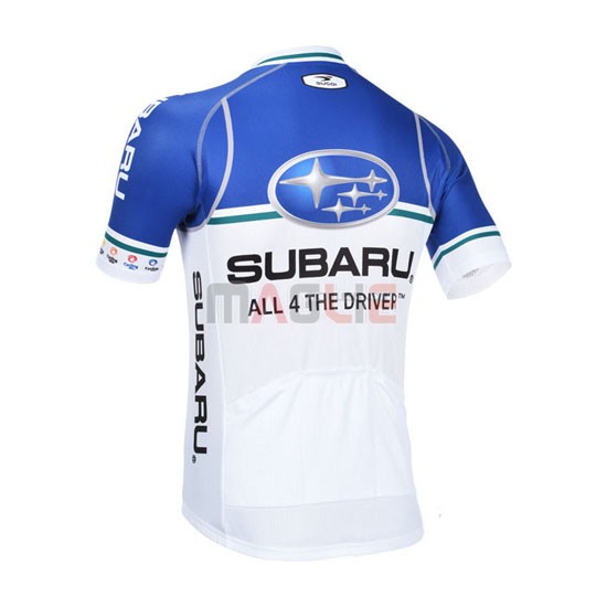 Maglia Subaru manica corta 2013 bianco e celeste