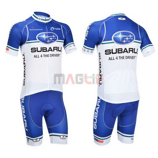 Maglia Subaru manica corta 2013 bianco e celeste