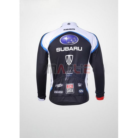 Maglia Subaru manica lunga 2011 bianco e nero