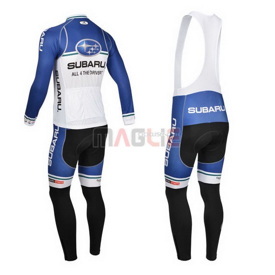 Maglia Subaru manica lunga 2013 blu e bianco