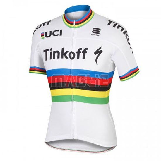 Maglia Thinkoff manica corta 2016 bianco e blu