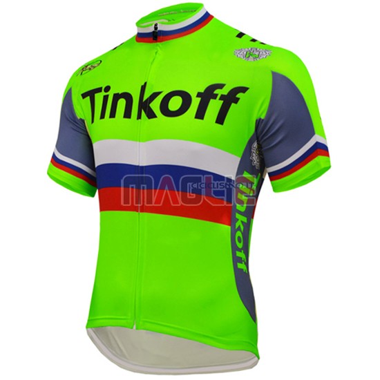 Maglia Thinkoff manica corta 2016 verde e blu