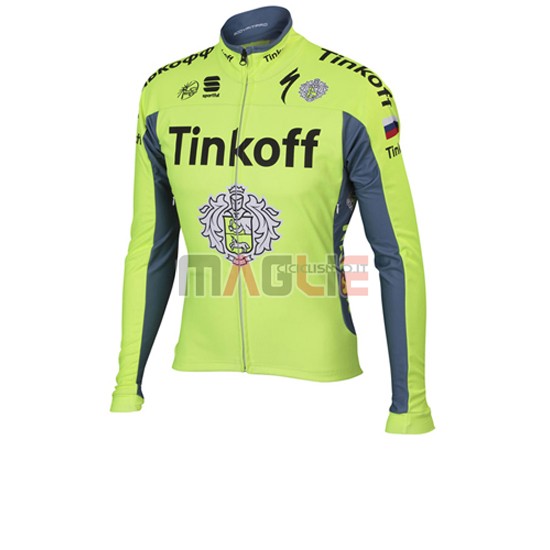 Maglia Saxo Bank manica lunga 2016 verde