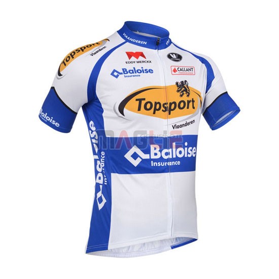 Maglia Topsport manica corta 2013 bianco e celeste