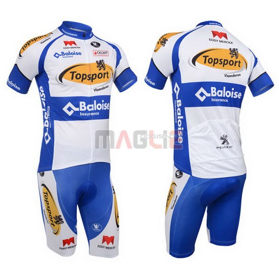 Maglia Topsport manica corta 2013 bianco e celeste