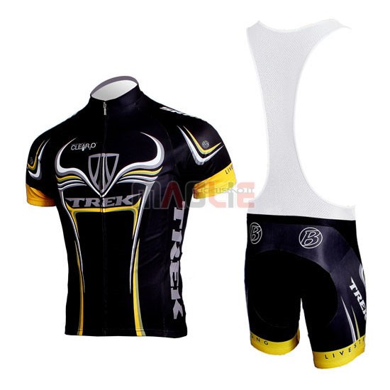 Maglia Trek manica corta 2009 nero e giallo