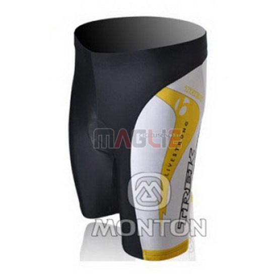 Maglia Trek manica corta 2010 bianco e giallo